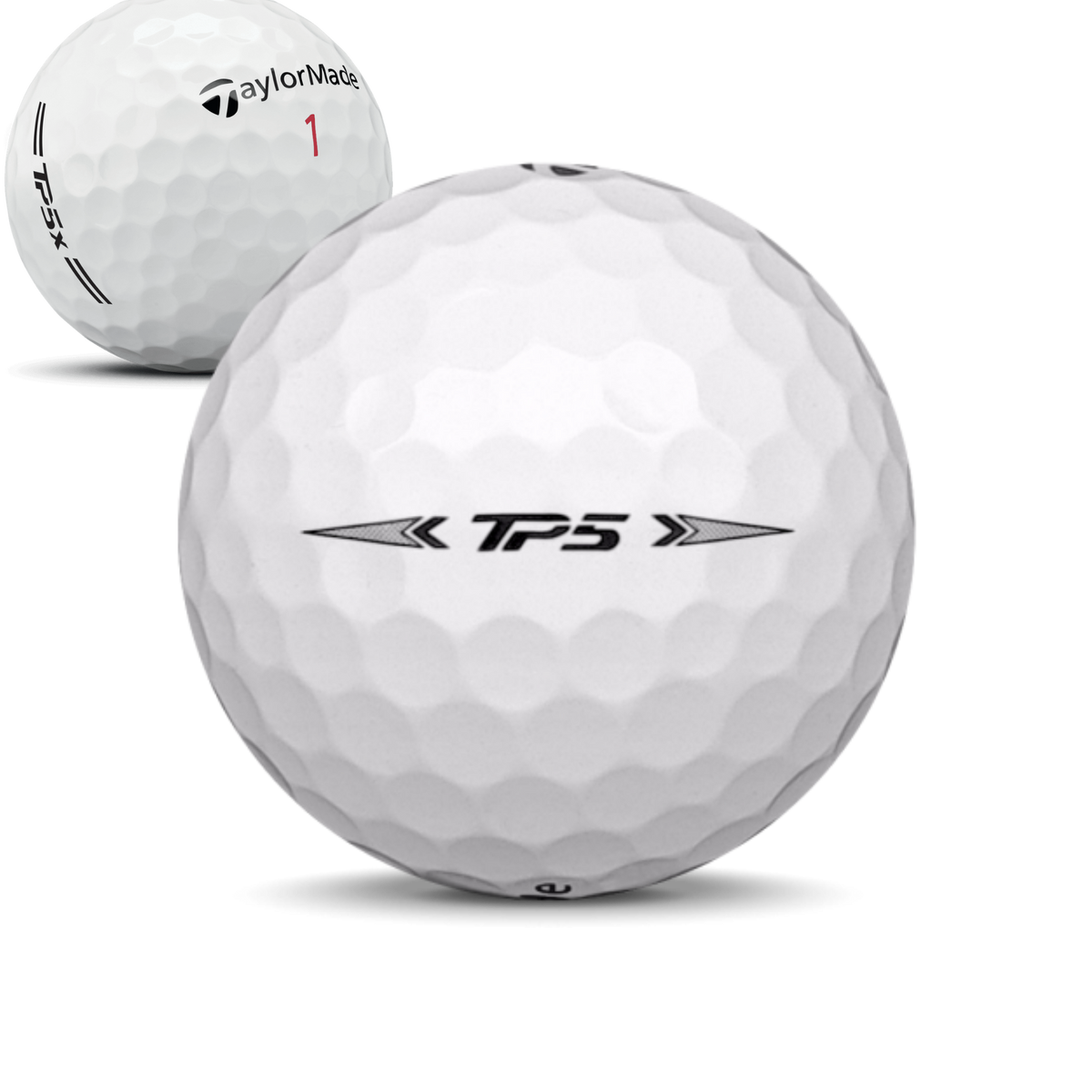 TaylorMade TP5/TP5x A/B/C-klass – 12-pack begagnade golfbollar