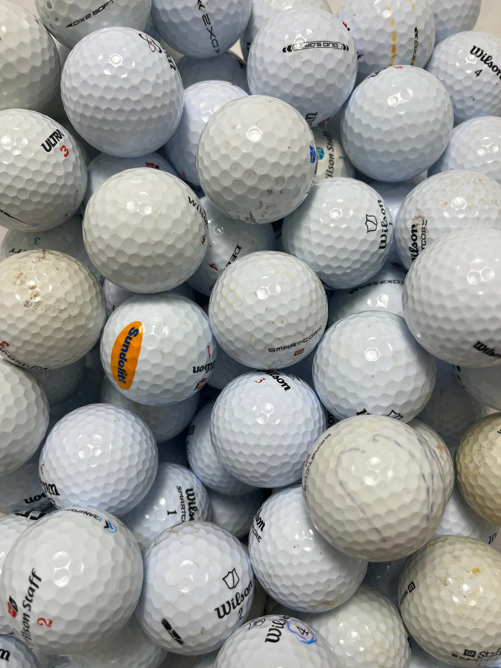 Wilson MIX A/B/C-klass – 12-pack begagnade golfbollar