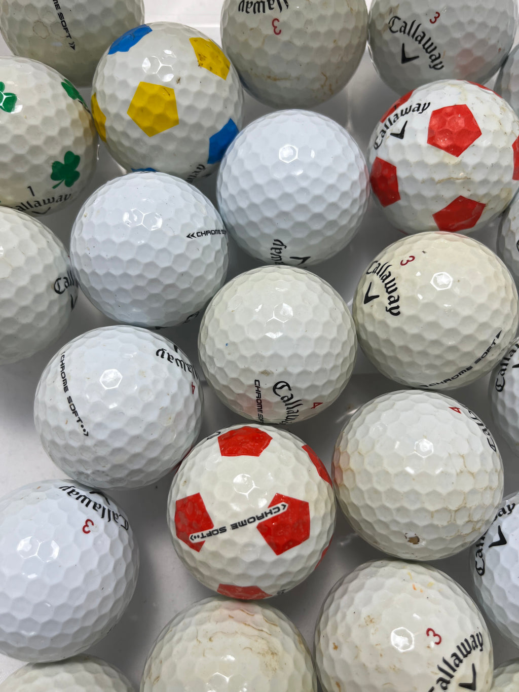 Callaway Chrome Soft/Tour A/B/C-klass – 12-pack begagnade golfbollar