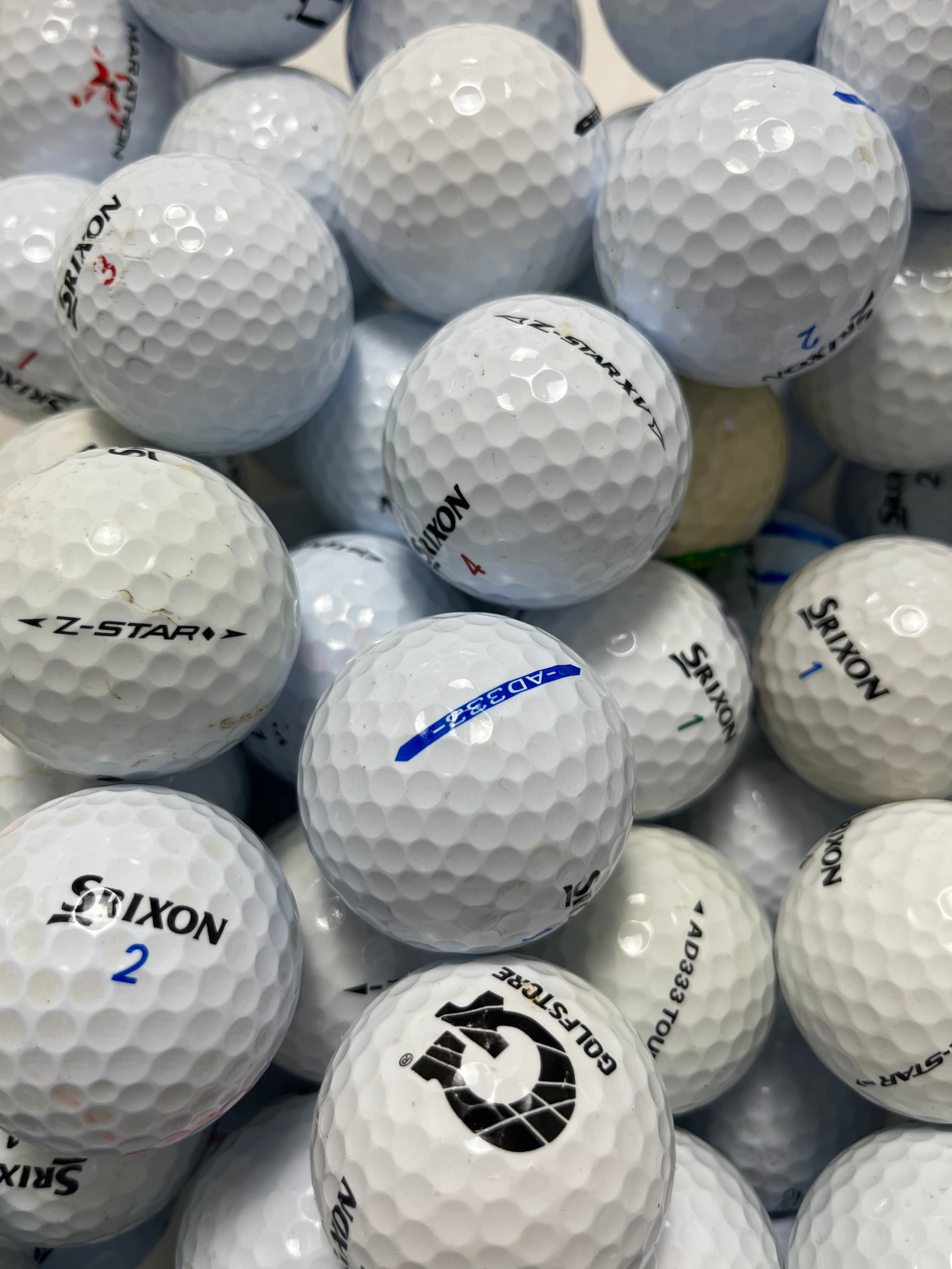 Srixon MIX A/B/C-klass – 12-pack begagnade golfbollar