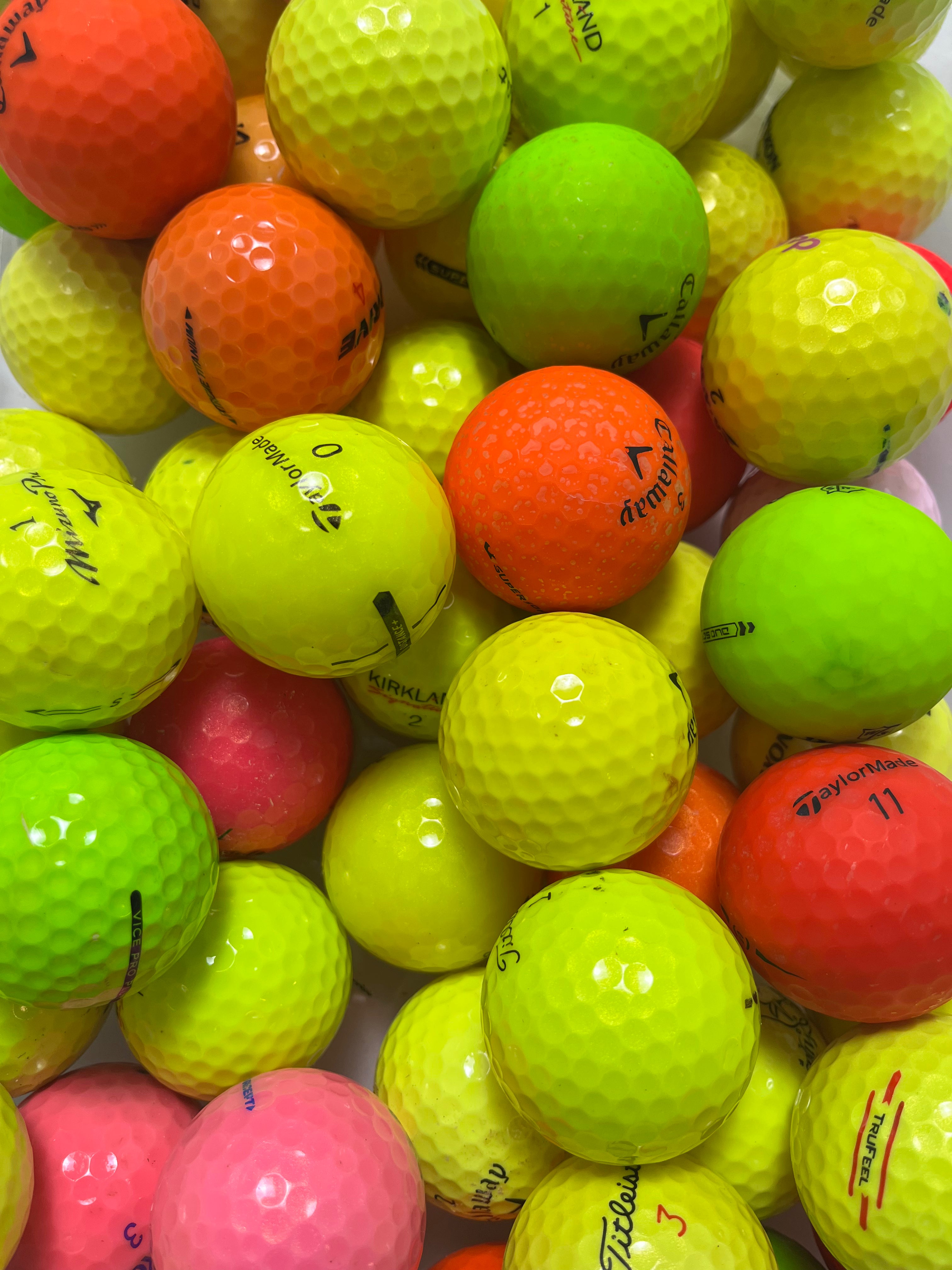 Färg MIX A/B/C-Klass 12-Pack begagnade golfbollar