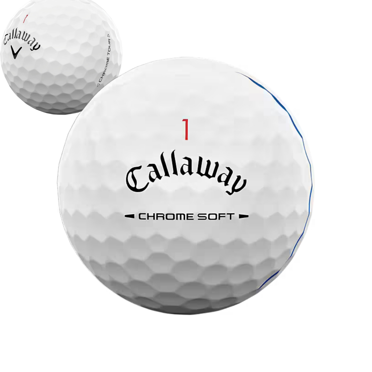 Callaway Chrome Soft/Tour A/B/C-klass – 12-pack begagnade golfbollar