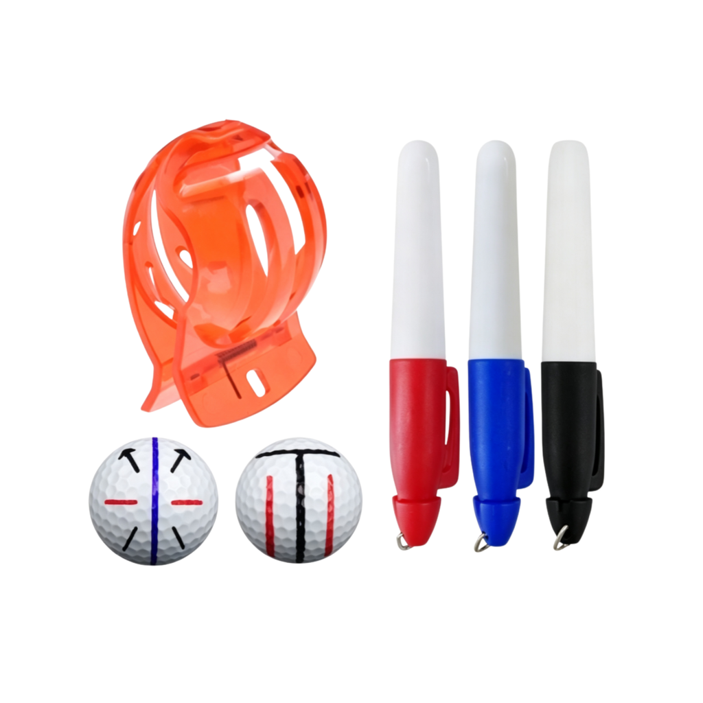 Golfbolls linje markering