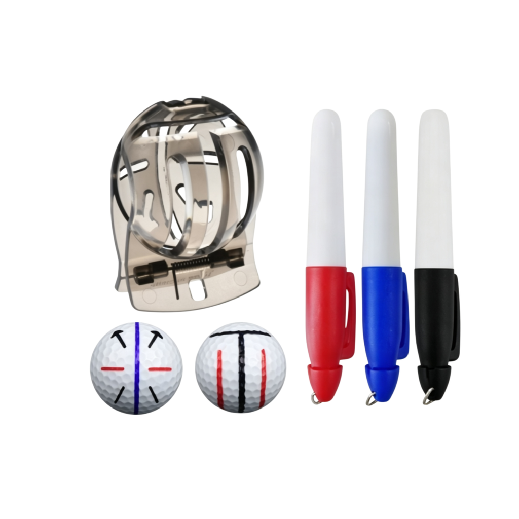 Golfbolls linje markering